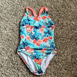 Tropical One Piece Bathing Suit